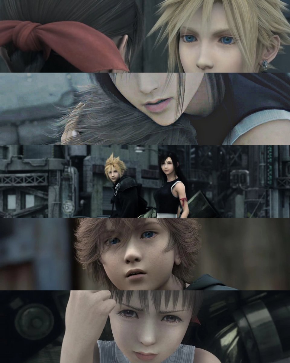 Cloud and Tifa, found family