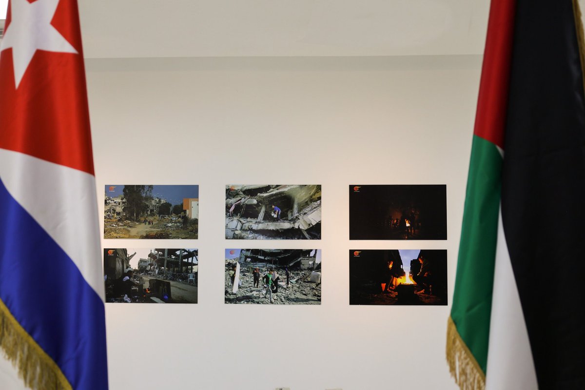 Postales d la inauguración de la Expo fotográfica #PalestinaVive en @MinrexCpi #FreePalestine
