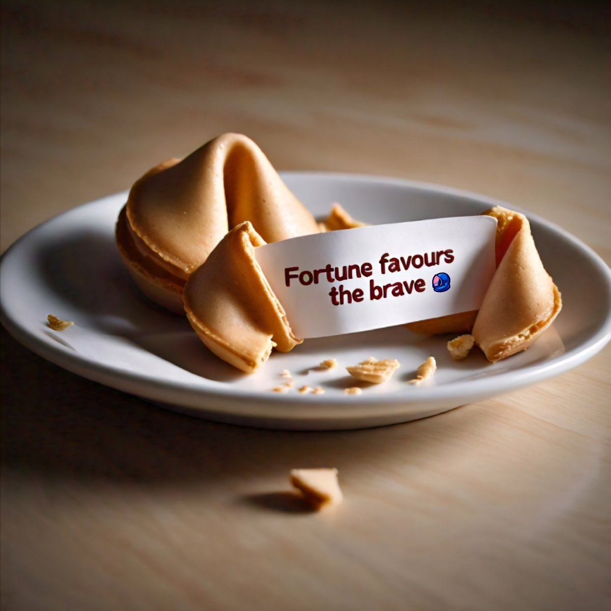 I just checked my fortune today and it told me to be brave 😄

$FFTB #FFTB  #crofam