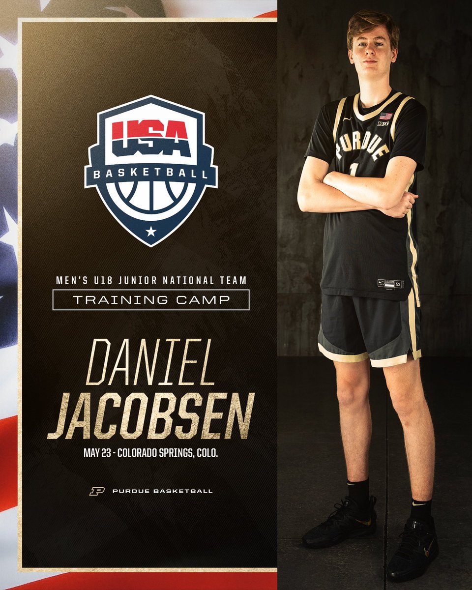 🇺🇸 Chance to represent the Stars & Stripes. @d_jacobsen23 named to @usabasketball U18 National Team training camp roster.