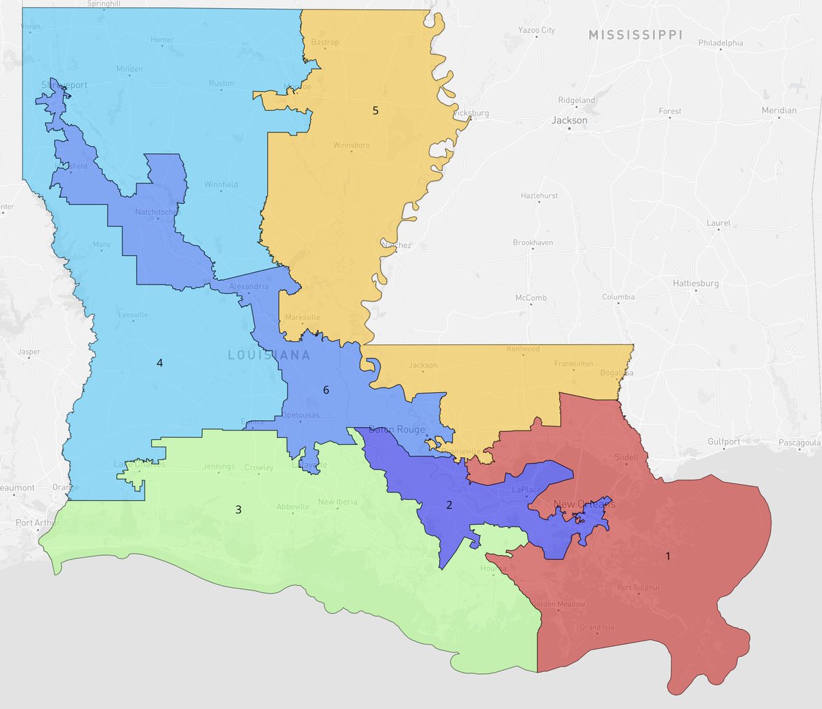 NEW: in a victory for Dems/civil rights groups, the Supreme Court has granted a stay of a lower court ruling invalidating Louisiana's map, restoring a new Black majority district (#LA06) for the 2024 election.