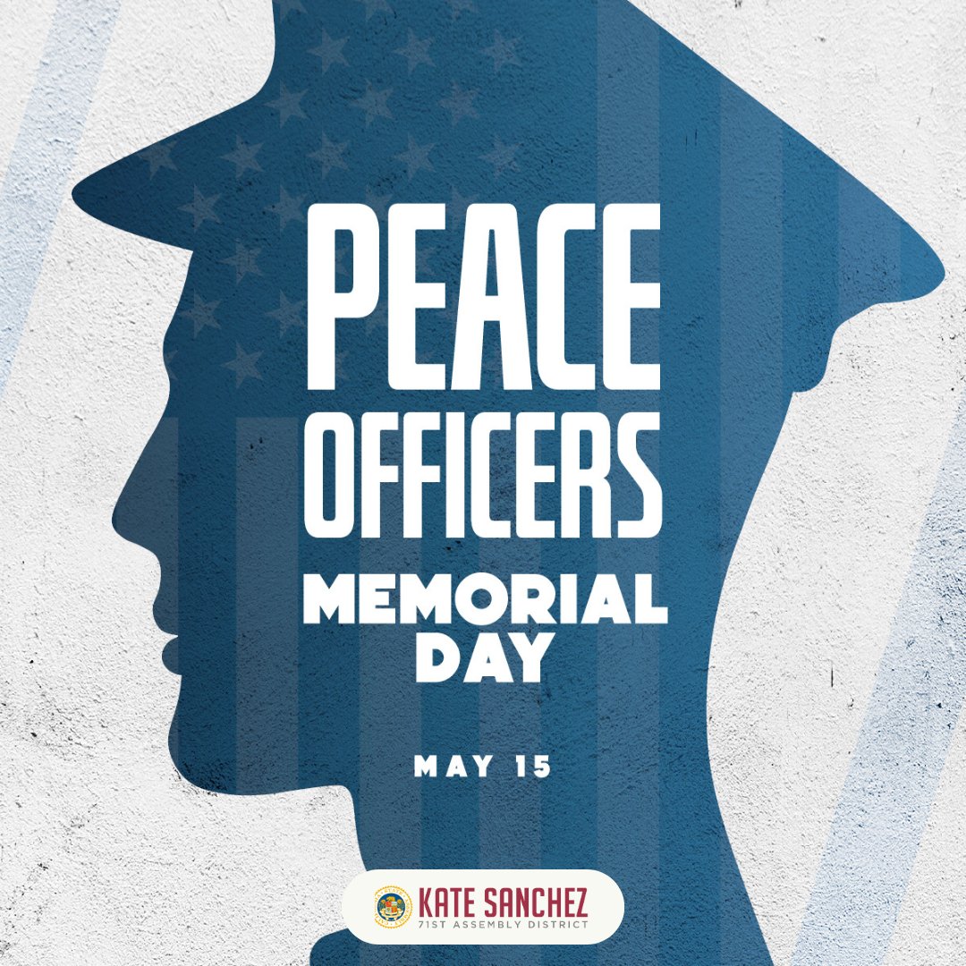Today on National Peace Officers Memorial Day, we honor and remember the brave men and women in law enforcement who have made the ultimate sacrifice for our safety and security. We are forever grateful for your courage and dedication. 💙 #PeaceOfficersMemorialDay #HonorTheFallen