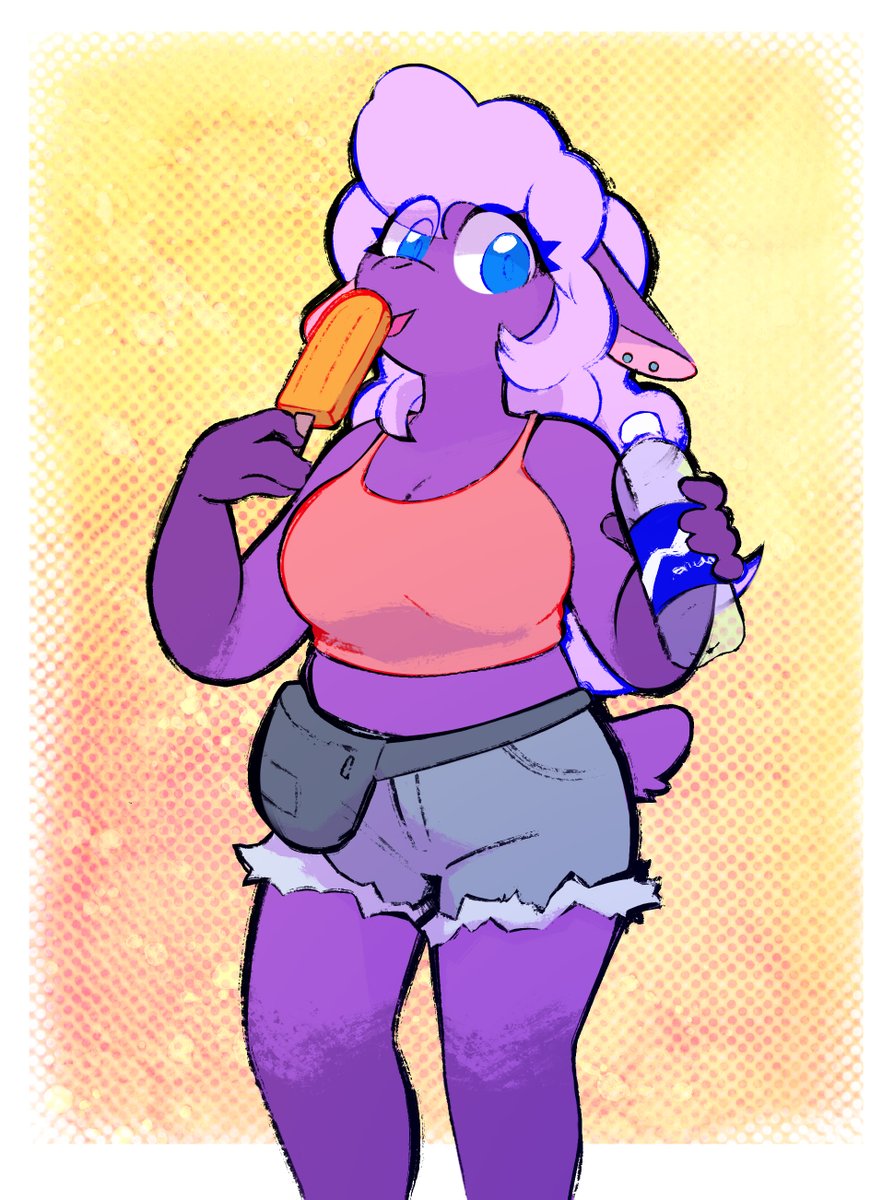 Gwen for @LateCustomer ! stay cool out there 🥤☀️