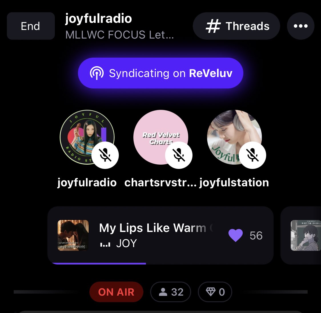 Good morning ☀️ We’re still on air for the last hour, but it’s never too late to join us 💚 Come enJOY your morning coffee with us ☕️ 🔗 stationhead.com/joyfulradio #JOY #조이 @RVsmtown