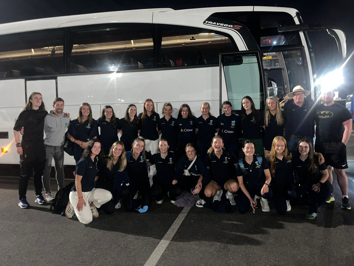 After a long day of traveling, the squad has arrived in Turkey ahead of the European Hockey Club Championship #gocollege #playcollege