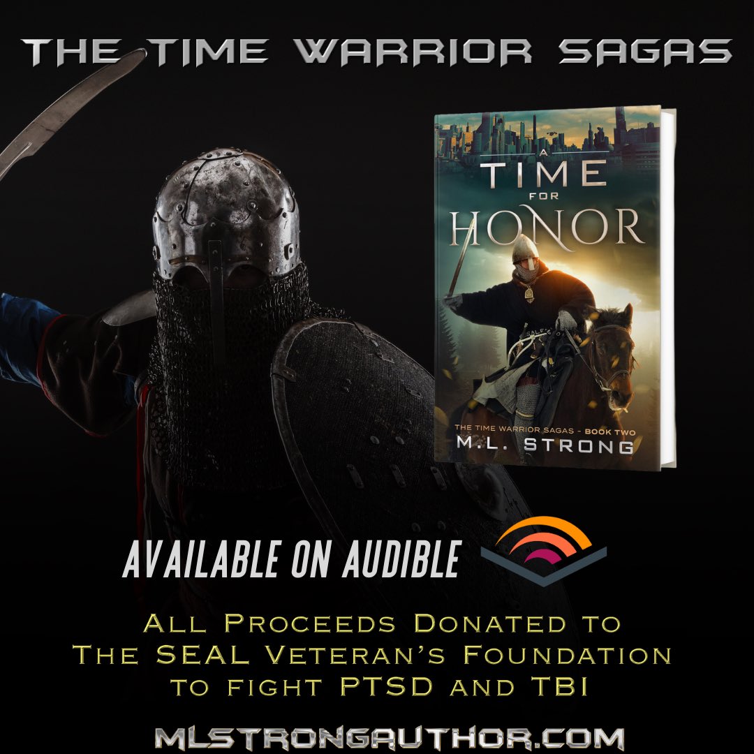 ✨𝙏𝙝𝙚 𝙏𝙞𝙢𝙚 𝙒𝙖𝙧𝙧𝙞𝙤𝙧 𝙎𝙖𝙜𝙖𝙨✨ 
𝘈𝘓𝘓 𝘗𝘳𝘰𝘤𝘦𝘦𝘥𝘴 𝘧𝘳𝘰𝘮 𝘮𝘺 𝘣𝘰𝘰𝘬𝘴 𝘨𝘰 𝘵𝘰 𝘵𝘩𝘦 𝘚𝘌𝘈𝘓 𝘝𝘦𝘵𝘦𝘳𝘢𝘯𝘴 𝘍𝘰𝘶𝘯𝘥𝘢𝘵𝘪𝘰n

audible.com/author/ML-Stro…

MLStrongAuthor.com
#warriormindset #timetravel #KU #charitybook #SciFi #timetravelbooks
