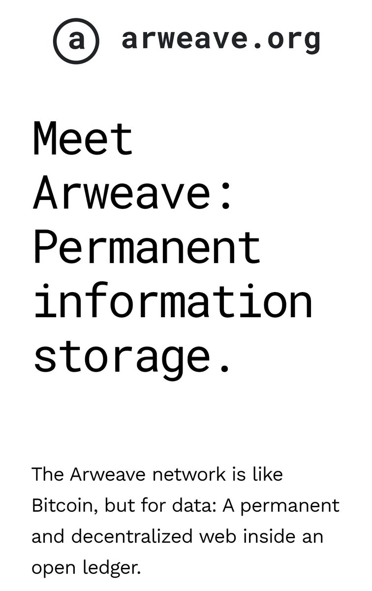 A Dive into $AR ( Arweave ) Before we get started, make sure to follow @SasomisNg like, share, & retweet Arweave is a blockchain-based storage network that enables permanent, decentralized, and sustainable data storage, empowering developers to build robust Web3 applications