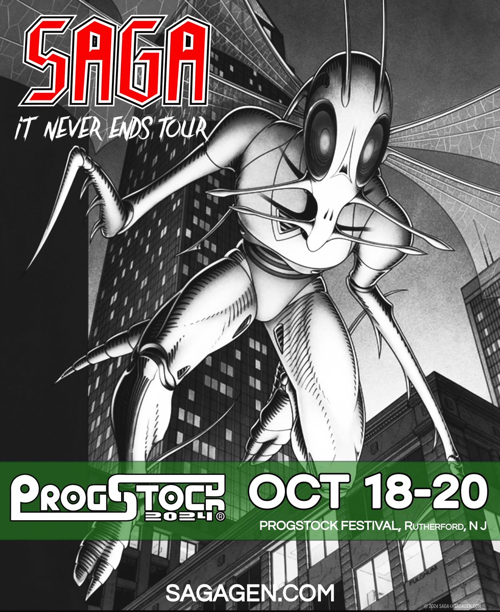 saga_rocks's tweet image. Don&apos;t miss this rare chance to see SAGA live in the US!  JUST 3 SHOWS in &apos;24 - Come join us at @ProgStock  OCTOBER 19th -  SATURDAY  progstock.com
#dontbelate #SAGArocks #ProgStock #ProgRock