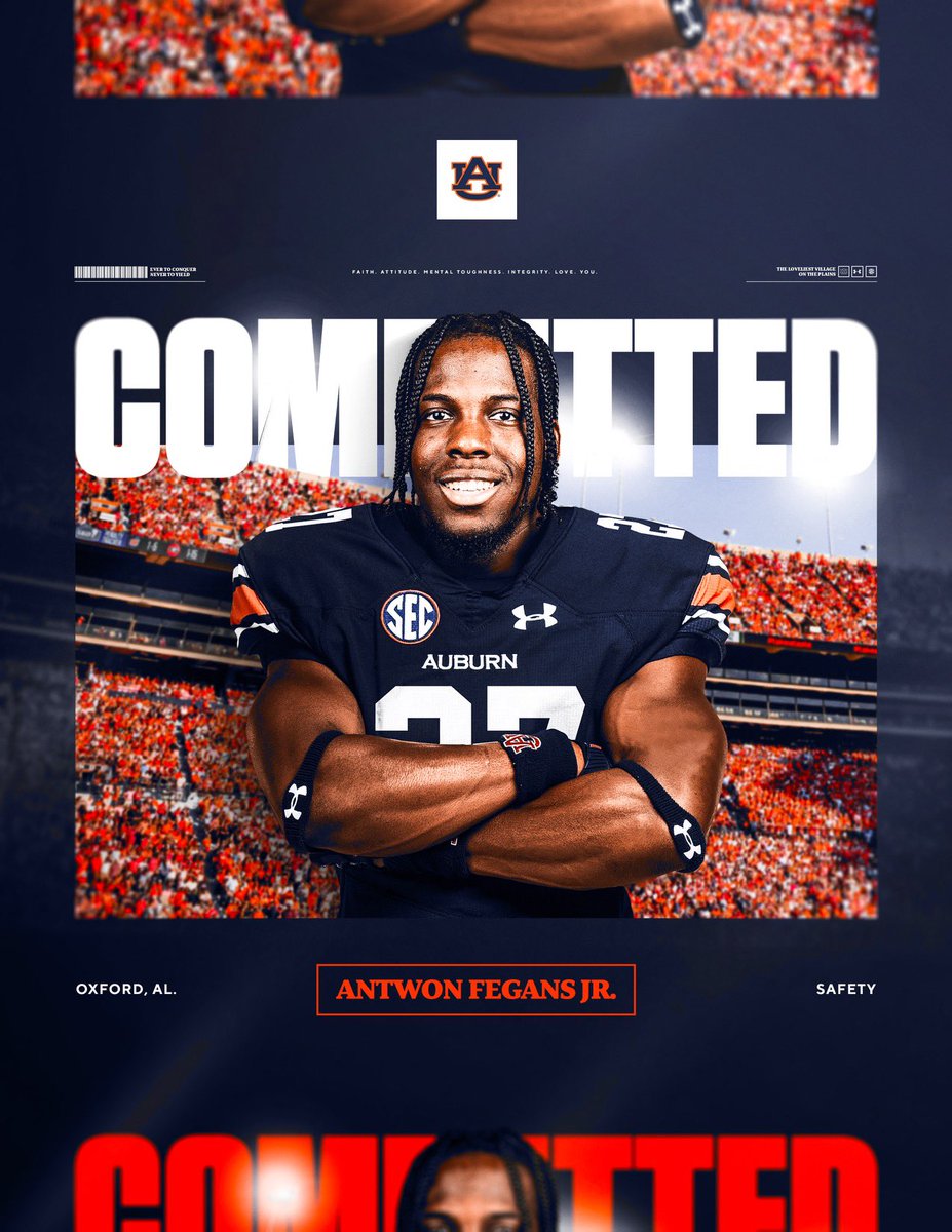 2 words You’ll Never Hear Fegans Quit #Commited WDE 🦅 @Antwonfegans2 @FegansTan @247Sports