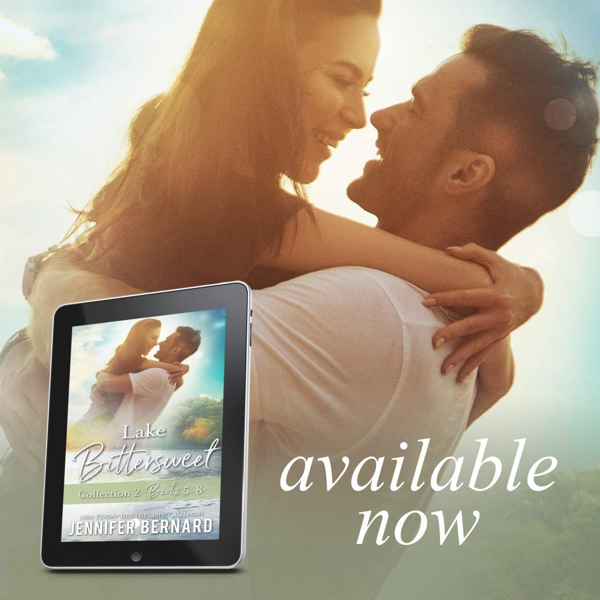 NEW SMALL TOWN ROMANCE COLLECTION! Lake Bittersweet Collection 2: Books 5-8 by Jennifer Bernard is now available! geni.us/LakeBitterswee… Available on All Platforms