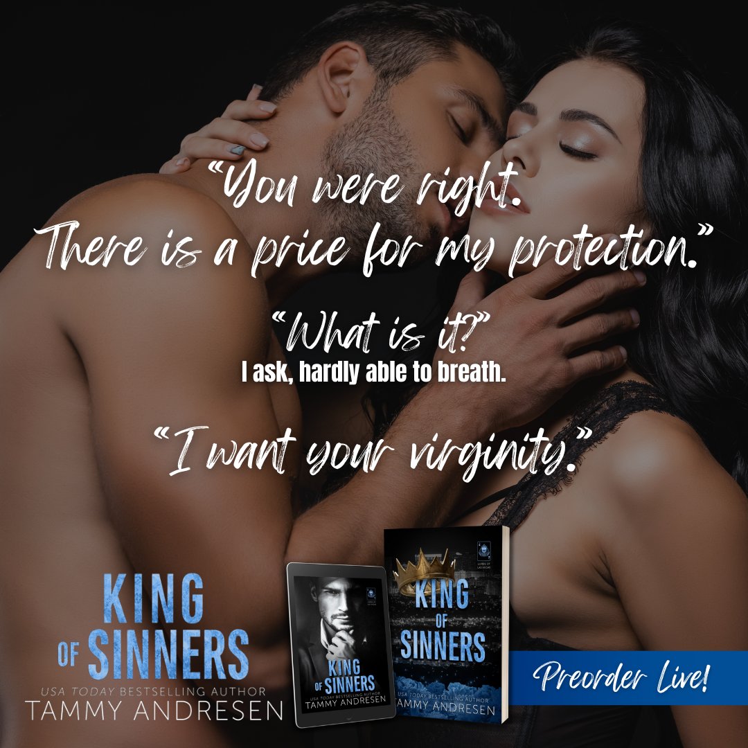 #PREORDER A deal with a cold billionaire. A desperate college coed who has run out of options. King of Sinners by @TammyAndresen #LordsofLasVegas amzn.to/3K0Ge42