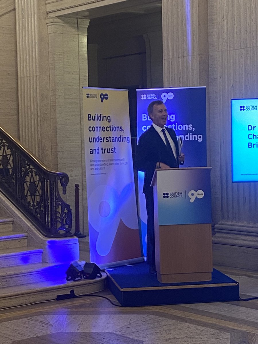 Great day of connections and conversations with political representatives and NI partners with our new @BritishCouncil chair Dr Paul Thompson and @EwartBiggs @McDonaldScott_ at @niassembly & @ExecOfficeNI on the strengths of NI #arts and #education