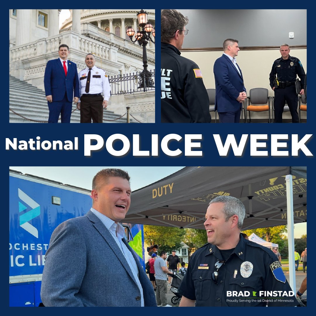 National Police Week honors those who exemplify the bravery and dedication it takes to keep our communities safe. In Congress, I am proud to #BackTheBlue and I will continue to support the needs of our law enforcement community.