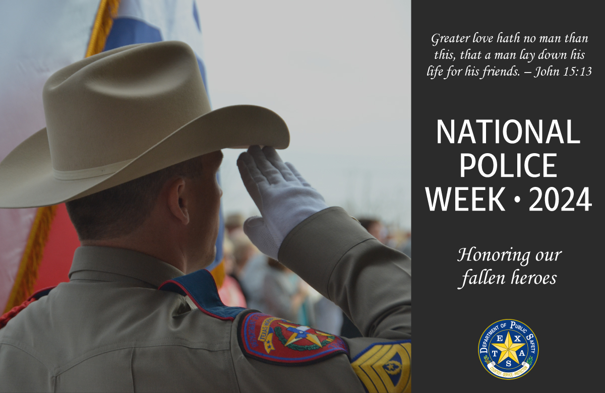 This week marks #NationalPoliceWeek across the country. Every May, National Police Week serves as an opportunity to honor law enforcement officers who lost their lives in the duty. Tomorrow, DPS will pay tribute to our fallen heroes at our annual Peace Officers Memorial Service.