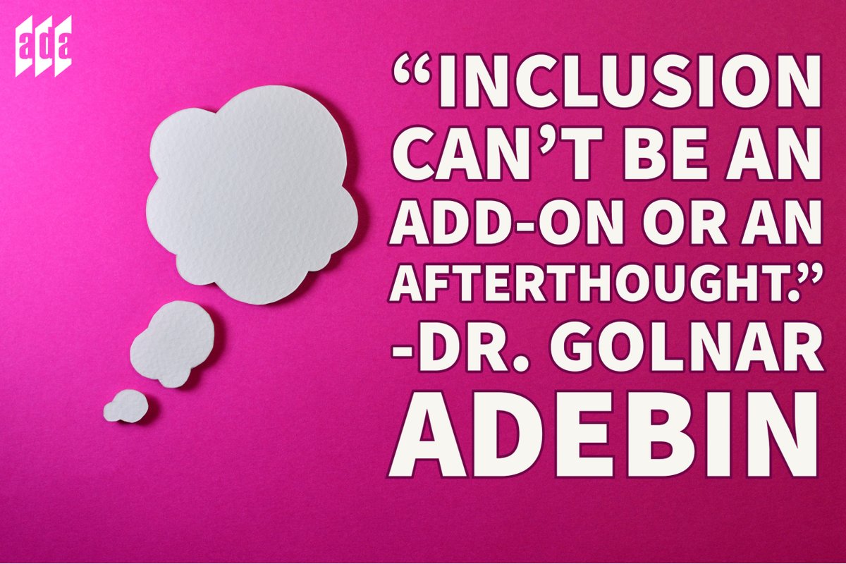 “Inclusion can’t be an add-on or an afterthought.” -Dr. Golnar Adebin #WednesdayWisdom #Quotes #Inclusion