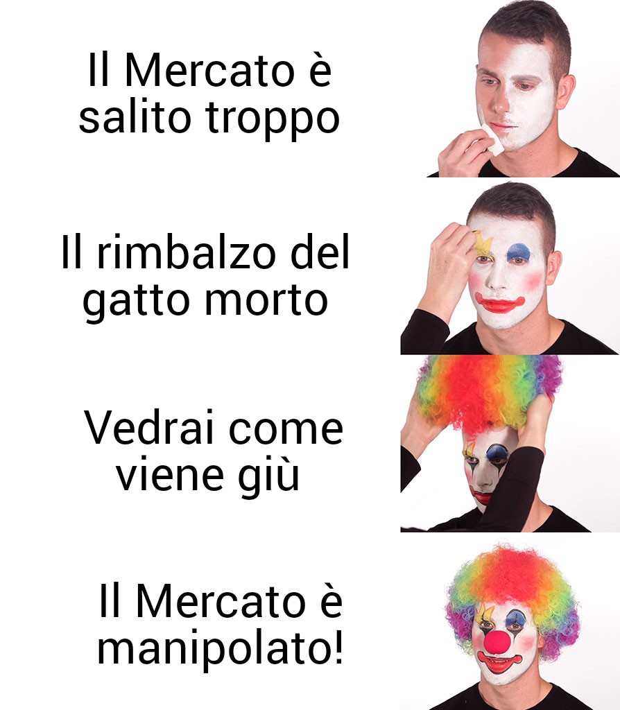 Elliottiani_it's tweet photo. 𝗡𝘂𝗼𝘃𝗶 𝗺𝗮𝘀𝘀𝗶𝗺𝗶 𝘀𝘁𝗼𝗿𝗶𝗰𝗶 𝗮𝗻𝗰𝗵𝗲 𝗶𝗻 𝗨𝗦𝗔🇺🇲📈
Dedicato a tutti i ribassisti - parte 2
Suvvia non ve la prendete, si fa per ridere🙂
.
.
.
.
.
#meme #mercatifinanziari #indici #nasdaq #sp500 #nuovimassimistorici #trading https://t.co/6ki5ESlC1w