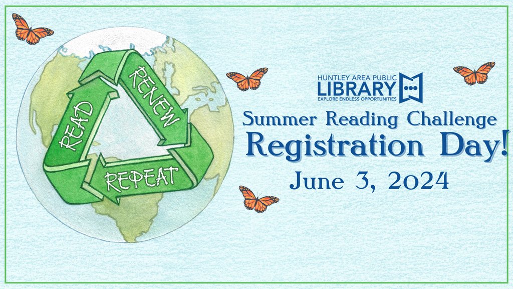 HuntleyLibrary's tweet image. Get ready for Summer Reading with our Registration Day! Click here to learn more 💚

huntleylibrary.org/summer-reading…
