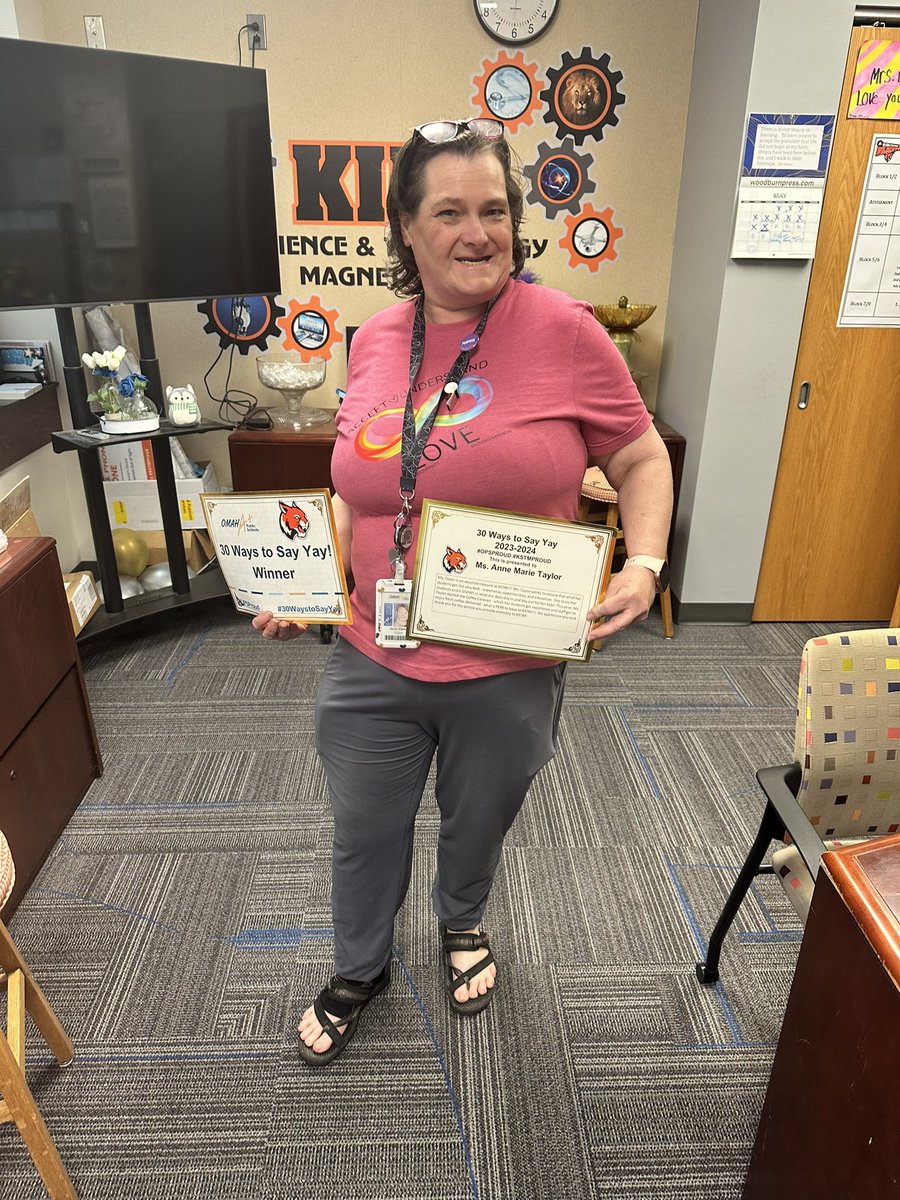 #KSTMProud of Ms. Taylor!!! She was recognized as the #30WaysToSayYay teacher of the week. #OPSProud We are so happy that you a part the KSTM family as you definitely make it a great place to be!!!