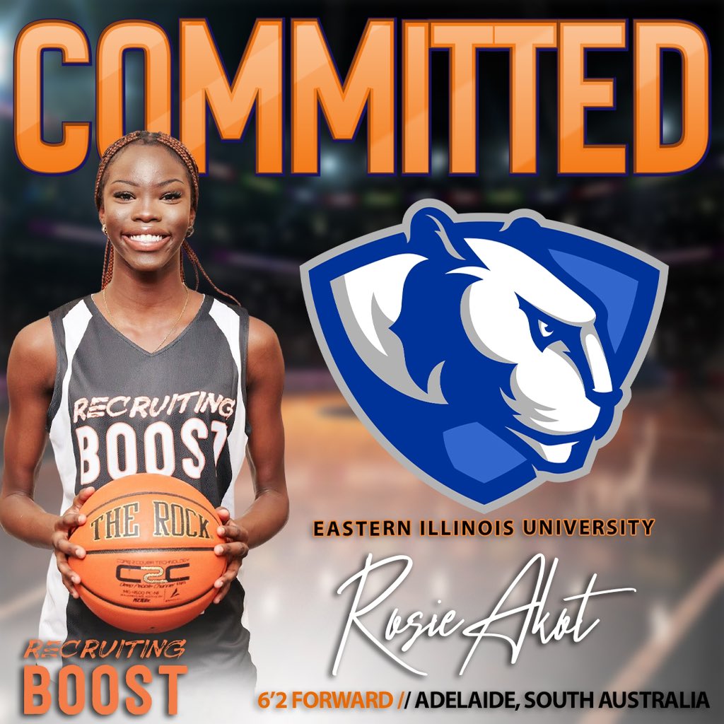 2025 6’2 Rosie Akot has COMMITTED to D1 Eastern Illinois University! Congratulations! 🎊🎈🎉 #RecruitingBoost
