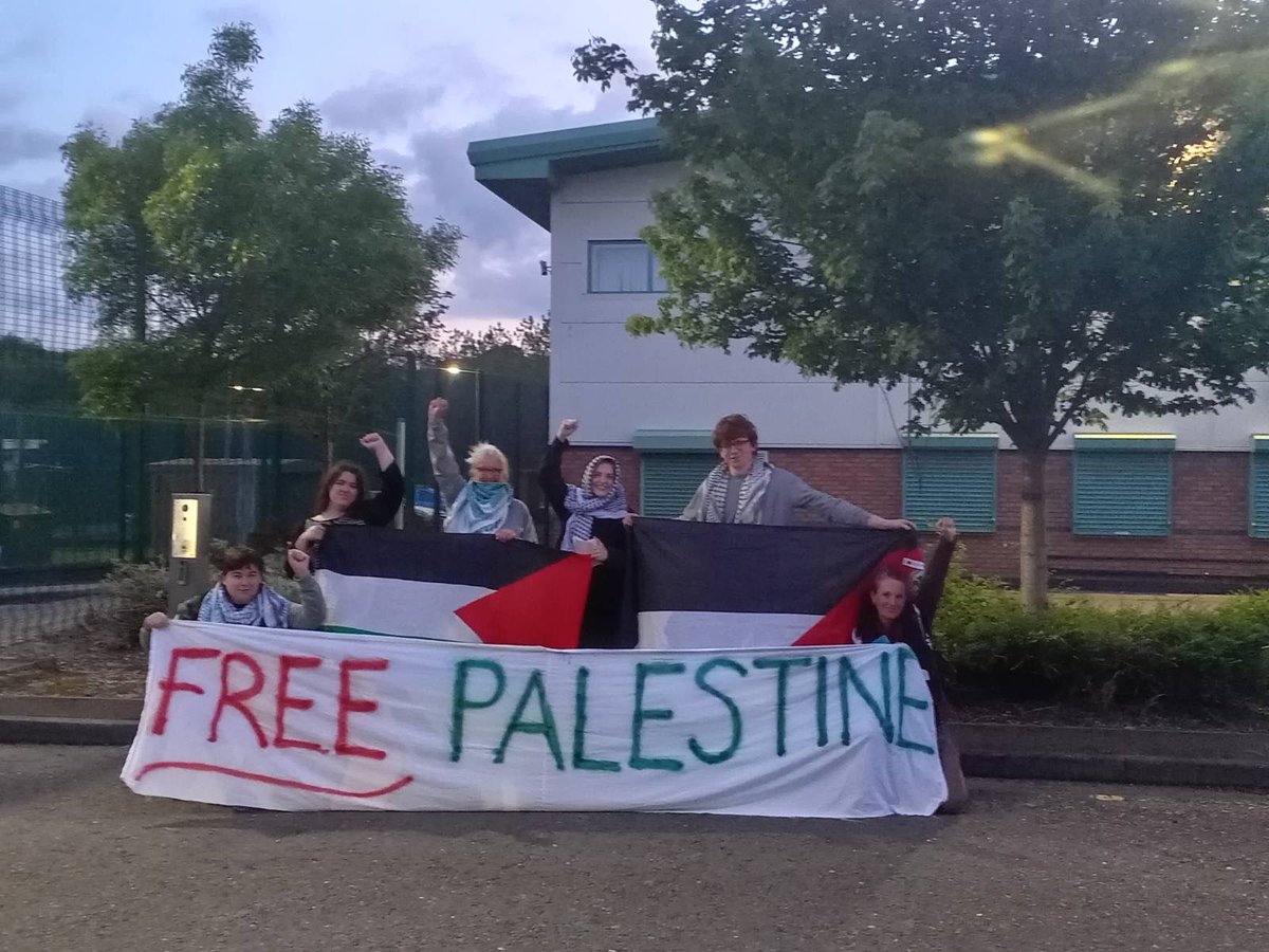 All released after they shut down an Israeli weapons factory in Shenstone on #Nakba76