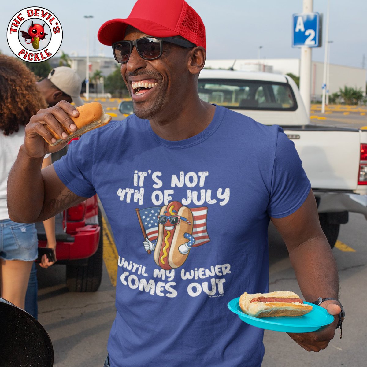 Bringing out my wiener for some holiday fun... and I'm not talking about the hot dog. 😉4th of July Shirts at The Devil's Pickle!

#IndependenceDay #americanpride #hellyeahamerica #offensivetshirts #ProudAmerican #adultinghumor #american #merica #adultmeme #patriot #adulthumor
