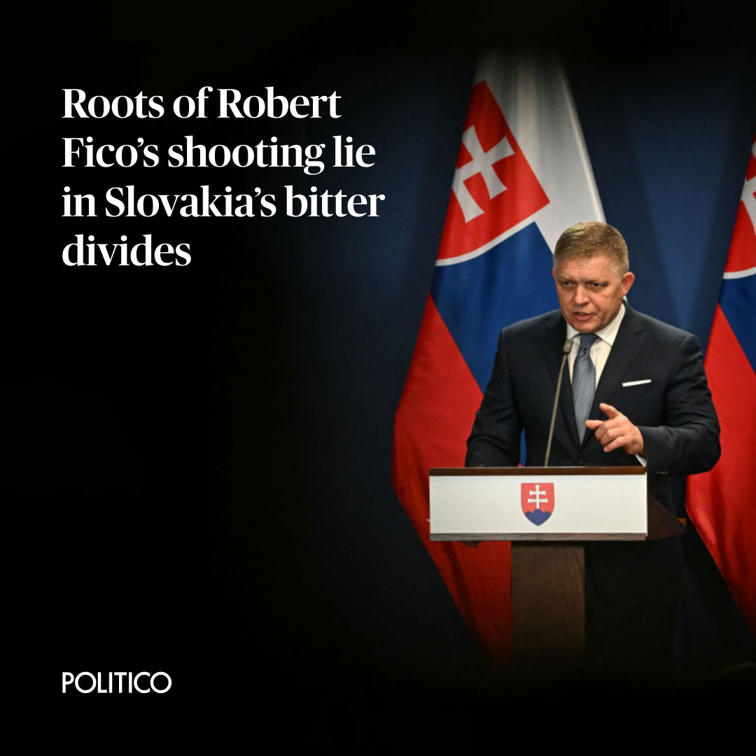 Slovakia's PM Robert Fico was shot in an attempted assassination today. How did the country get to this point, where political differences are now being settled with guns? 🔗 trib.al/fE9pHVG