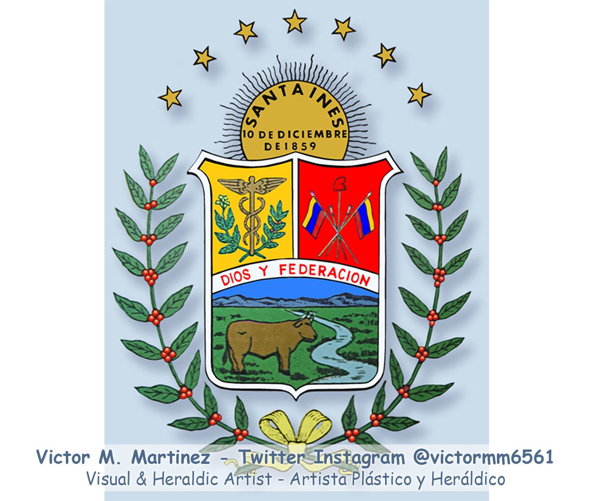 Escudo de Armas del Estado Barinas #Barinas, diseño y arte retocado por el #Artista Plástico y Heráldico Victor M. Martinez, siga y apoye mi obra 👈

#Art 🎨 #Heraldica ⚔️ #Heraldry #GraphicDesign #digitalart #design 📐 #Arte #ArtForSale 💰 #ArtGallery #Love for #Venezuela 🇻🇪