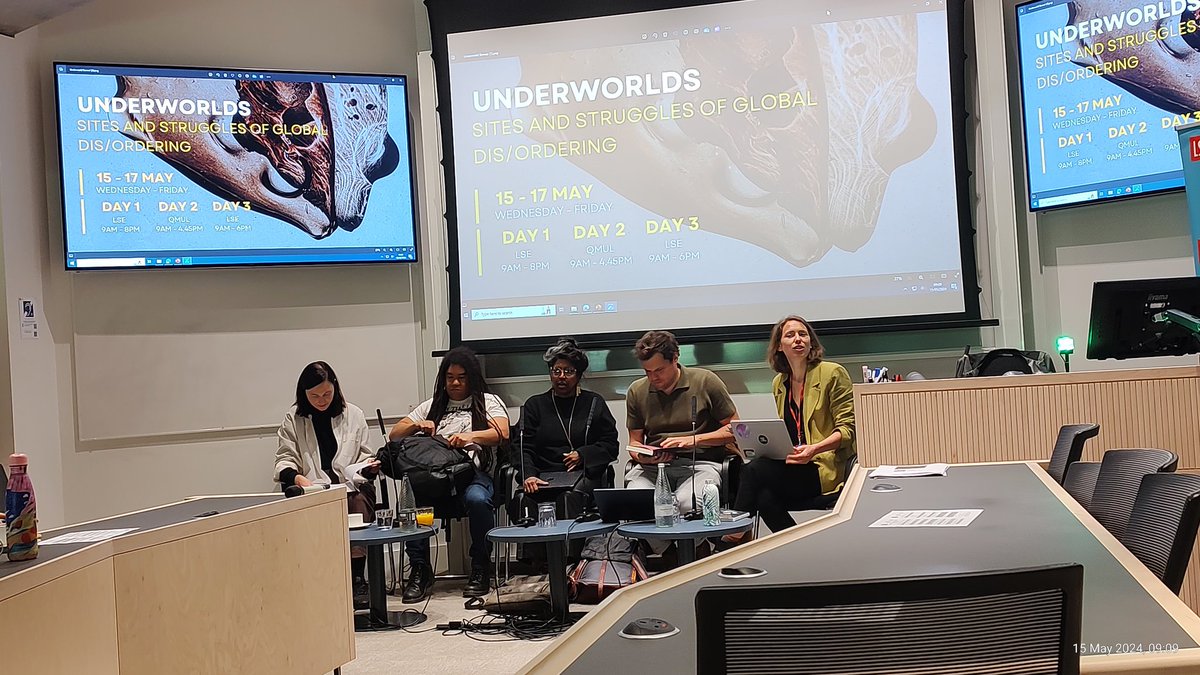 #Underworlds Conference @LSELaw (Day 1 in pictures) by @MariePetersmann-& @Dimitri_VdM: Four excellent Roundtables (see programme for list of speakers): Roundtable 1: Scales and (with Cait Storr, Rob Knox and Vasuki Nesiah) 👇🏾