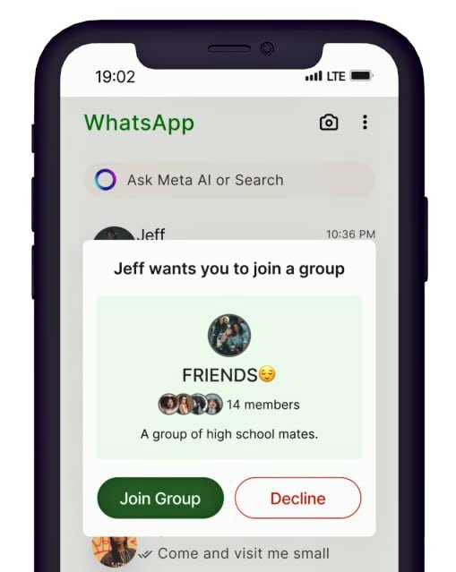 WhatsApp but you get notified before being added to a group. Deleted the old post cos I had to some iterations with the help of Joseph Adofo. I am grateful for your guidance and review.
