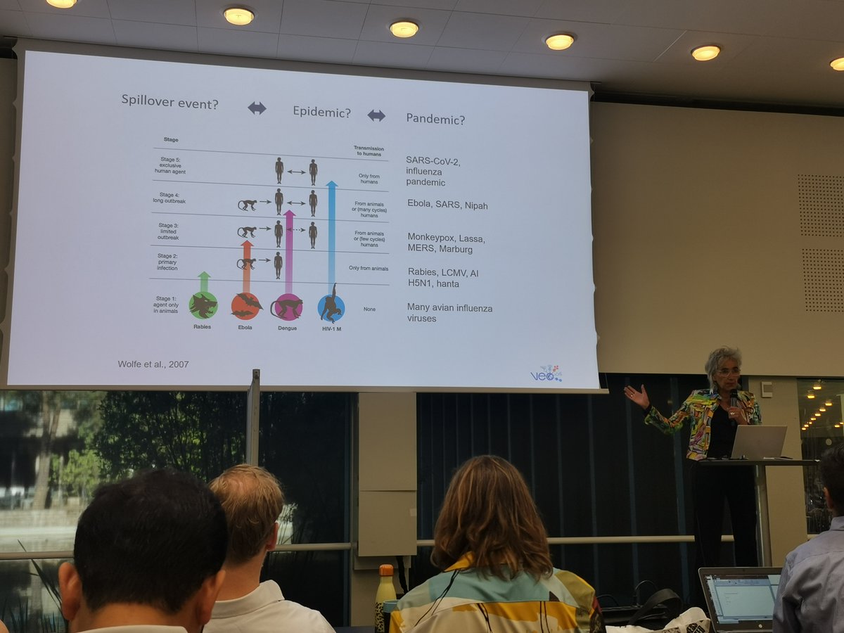 📢 Great opening talk by Prof @MarionKoopmans  @ErasmusMC today in Copenhagen at the Annual Conference of the Versatile Emerging Infectious Diseases Observatory #VEO @horizoneurope funded project veo-europe.eu/about-veo.

#westnile #covid #H5N1 #Ebola #pandemia #virus #disease