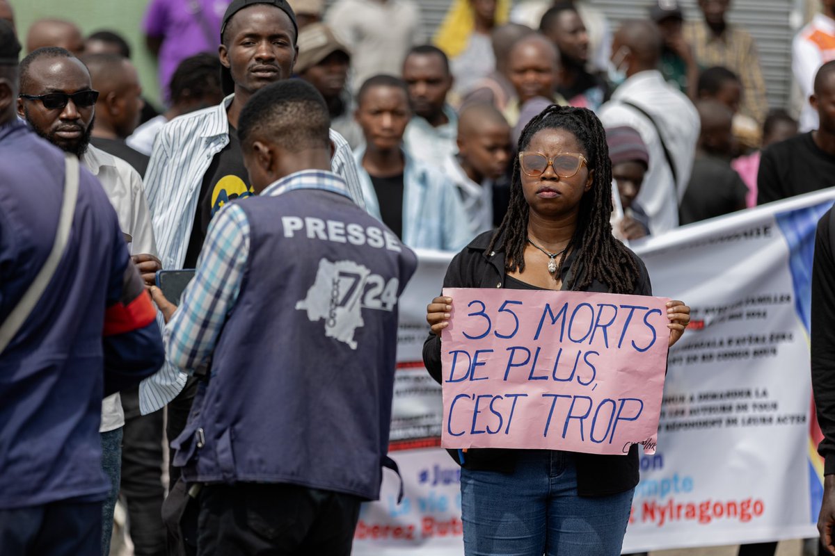 Mes sincères condoléances aux familles des victimes et à la population du Nord-Kivu 💔.