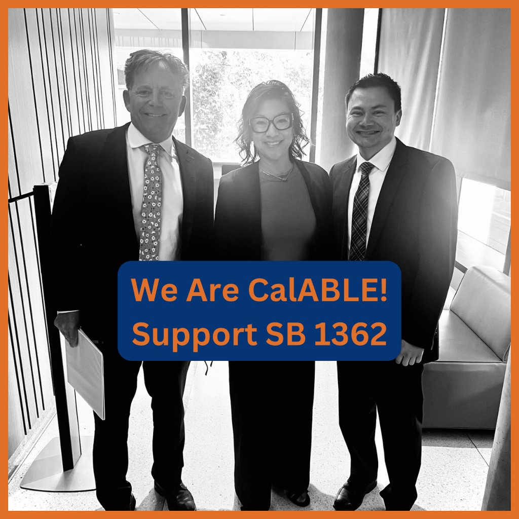 Support SB 1362! SB 1362 would allow CalABLE to help fund new accounts with $250 in seed money. This would further efforts to improve inclusivity among low-income persons with disabilities and help them get their CalABLE accounts started. #WeAreCalABLE @JoshNewmanCA @fionama