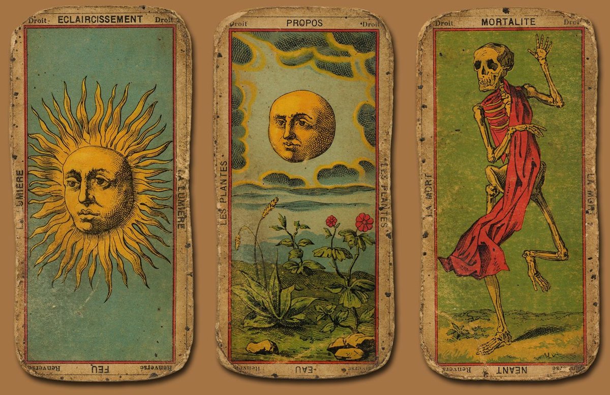 French Tarot Cards, 1800s.