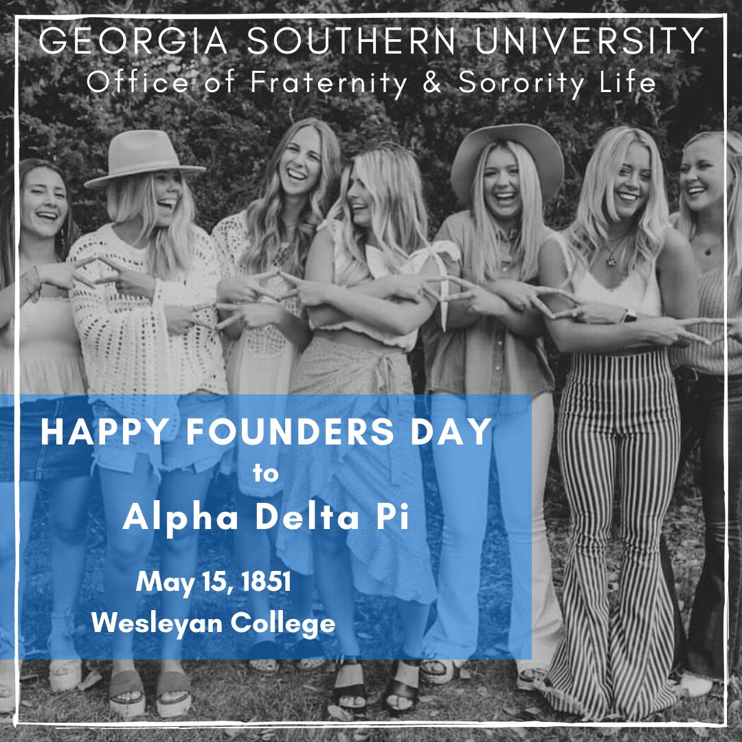 Wishing the women of Alpha Delta Pi a very happy Founder's Day! ⁠
⁠
#GSFSL #GSU #EagleNation #GS #StatesboroCampus