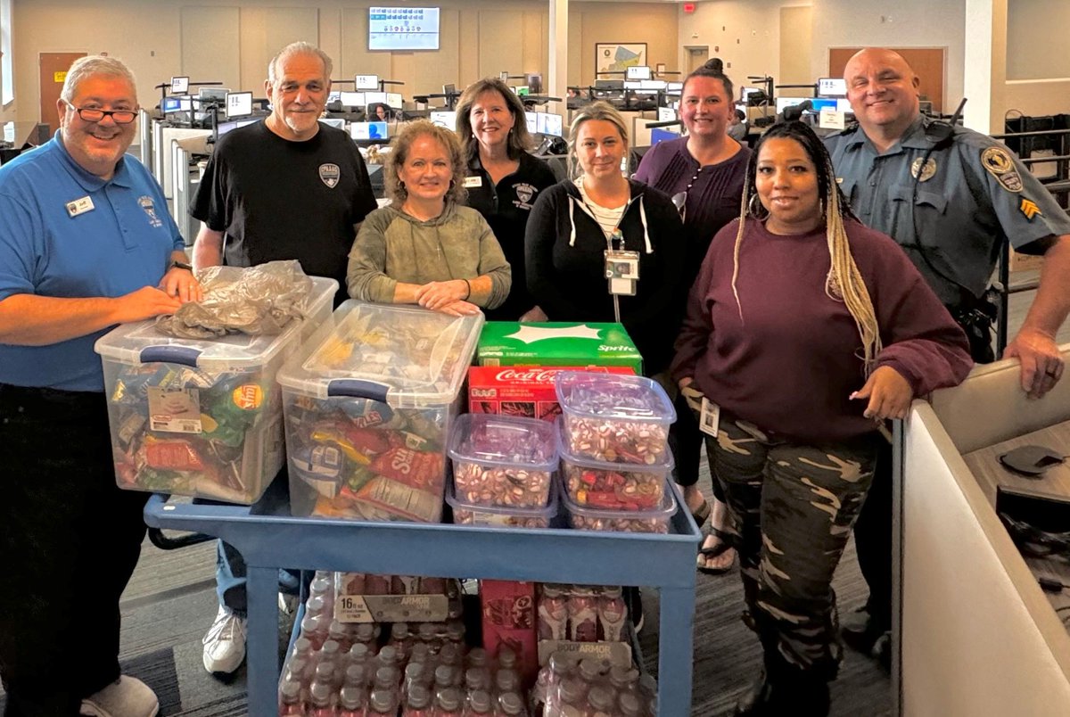 Yesterday, the Citizens Police Academy Alumni Association of Gwinnett graciously delivered snacks and beverages to our communications officers at the Bay Creek precinct. We are grateful for the community's support to our 'first' first responders. Thank you!
