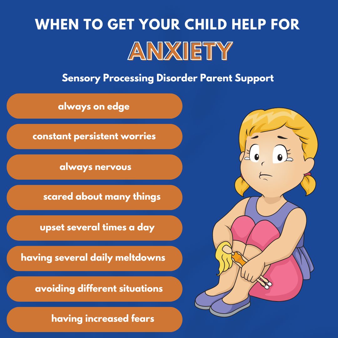 How do I get help for my child who may have anxiety? When should I seek professional help for my anxious child?
You should reach out to a professional and seek medical advice if your child is:
- always on edge
- constant persistent worries
- always nervous
- scared about many