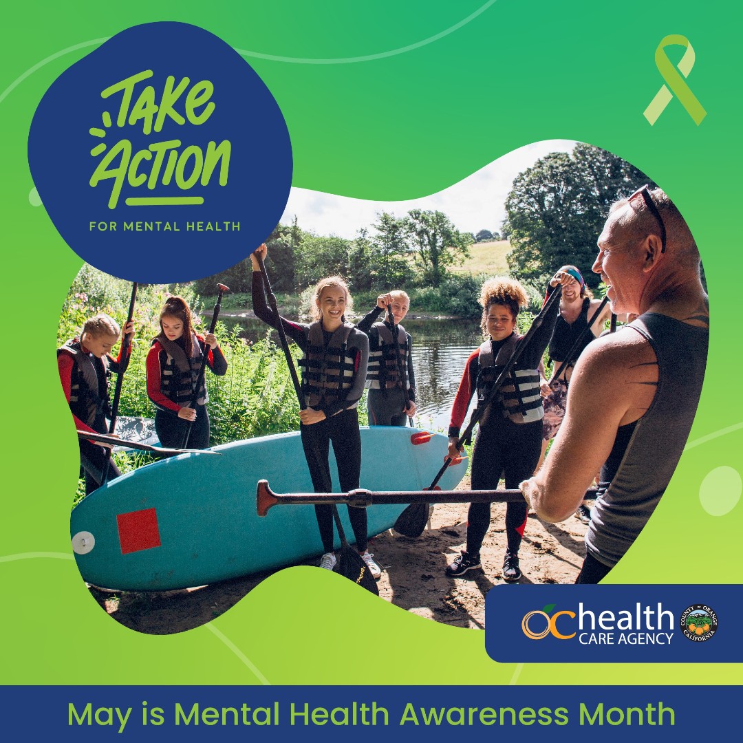 Challenging yourself, exploring a hobby, or learning something new helps your mental wellbeing. If you need mental health support, a doctor or a therapist is also an option. Visit OCNavigator.org for resources. #MentalHealthAwareness Month #MentalHealthMonth #TakeAction