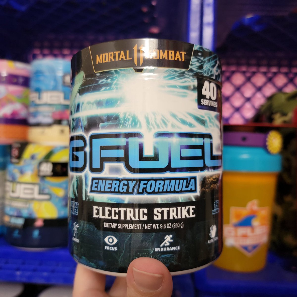 Gfuel flavor of the Day 

Got that delicious Electric Strike in the shaker today. @GFuelEnergy 

Have a great rest of your day everyone. #GFUEL #GSQUAD #FuturePartner