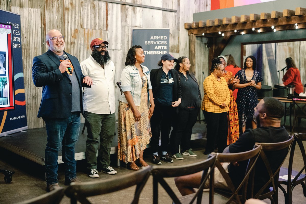 Congratulations to the members of our Spring 2024 Playwriting class! Thank you to everyone who attended the grad show and supported these military-connected playwrights. We can't wait to see what inspiring works come next from this class of storytellers. 🎉