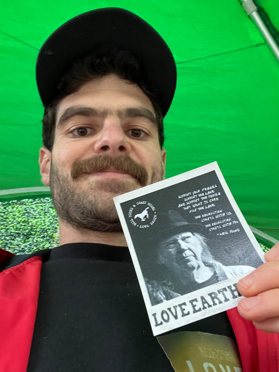 What’s up—come on by the news you can trust tent at the Neil Young show at Forrest Hills and I will talk to you about progressive media and @MotherJones