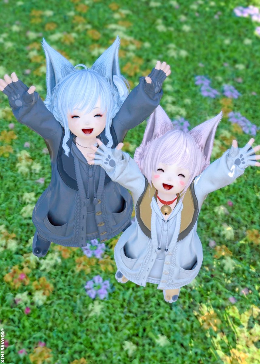 ハッピーハッピーララフェル🌼*゜ #おはララ #FF14 #ゆくもふ