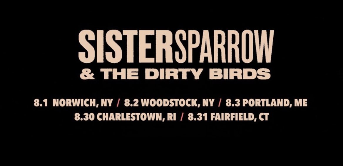 🦅 On sale Friday 5/17 at 10am ET sistersparrow.com/tour