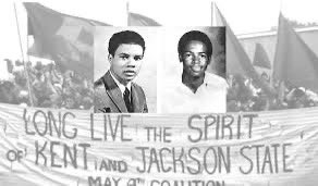 54 years ago today, police opened fire on Jackson State students, killing Phillip Lafayette Gibbs & James Earl Green, & injuring 12. This happened just 11 days after antiwar protesters were killed at Kent State. Today, we remember these young men.