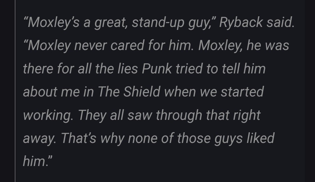 All this time I thought The Shield didn't like Punk because he didn't want Roman in it. Turns out it's because he lied to them about Ryback. It all makes perfect sense.