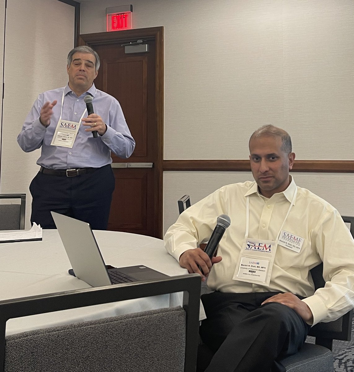 Liz Goldberg MD ScM (@lizgoldbergmd) on Twitter photo Now at <a href="/AGEM_SAEM/">AGEM</a> business meeting & back by popular request Drs. Jeff Caterino <a href="/OhioStateEMRes/">Ohio State Emergency Medicine Residency</a> & <a href="/MNShahMD/">Manish N. Shah, MD</a> <a href="/UWEmerMed/">Univ. of Wisconsin Emergency Medicine</a> with their aims page review.
We’re grateful for your continued dedication to the academy and our members’ academic success!
#SAEM24 Now at <a href="/AGEM_SAEM/">AGEM</a> business meeting & back by popular request Drs. Jeff Caterino <a href="/OhioStateEMRes/">Ohio State Emergency Medicine Residency</a> & <a href="/MNShahMD/">Manish N. Shah, MD</a> <a href="/UWEmerMed/">Univ. of Wisconsin Emergency Medicine</a> with their aims page review.
We’re grateful for your continued dedication to the academy and our members’ academic success!
#SAEM24