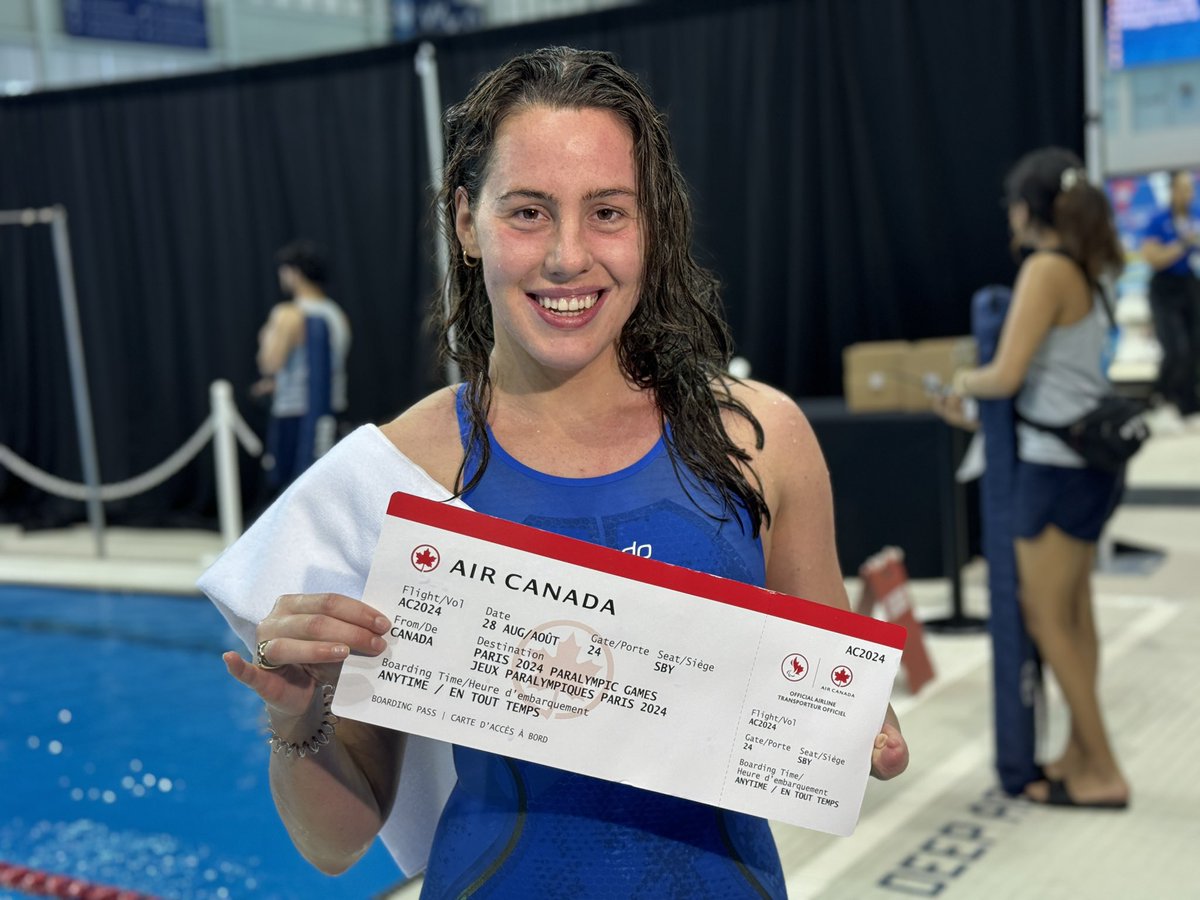 AURÉLIE RIVARD DOES IT AGAIN Rivard has just qualified for her FOURTH Paralympics. Her consistency of greatness is remarkable. A 10-time Paralympic medallist and going back for more.