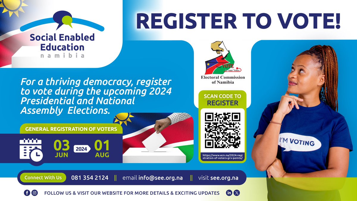 Have you heard? General registration of voters will be opening next month! Will you be registering?

Register to vote and empower yourself! Your vote is your voice. Don't miss out on making a difference and shaping the future🗳️ #RegisterToVote #YourVoteCounts #Imvoting