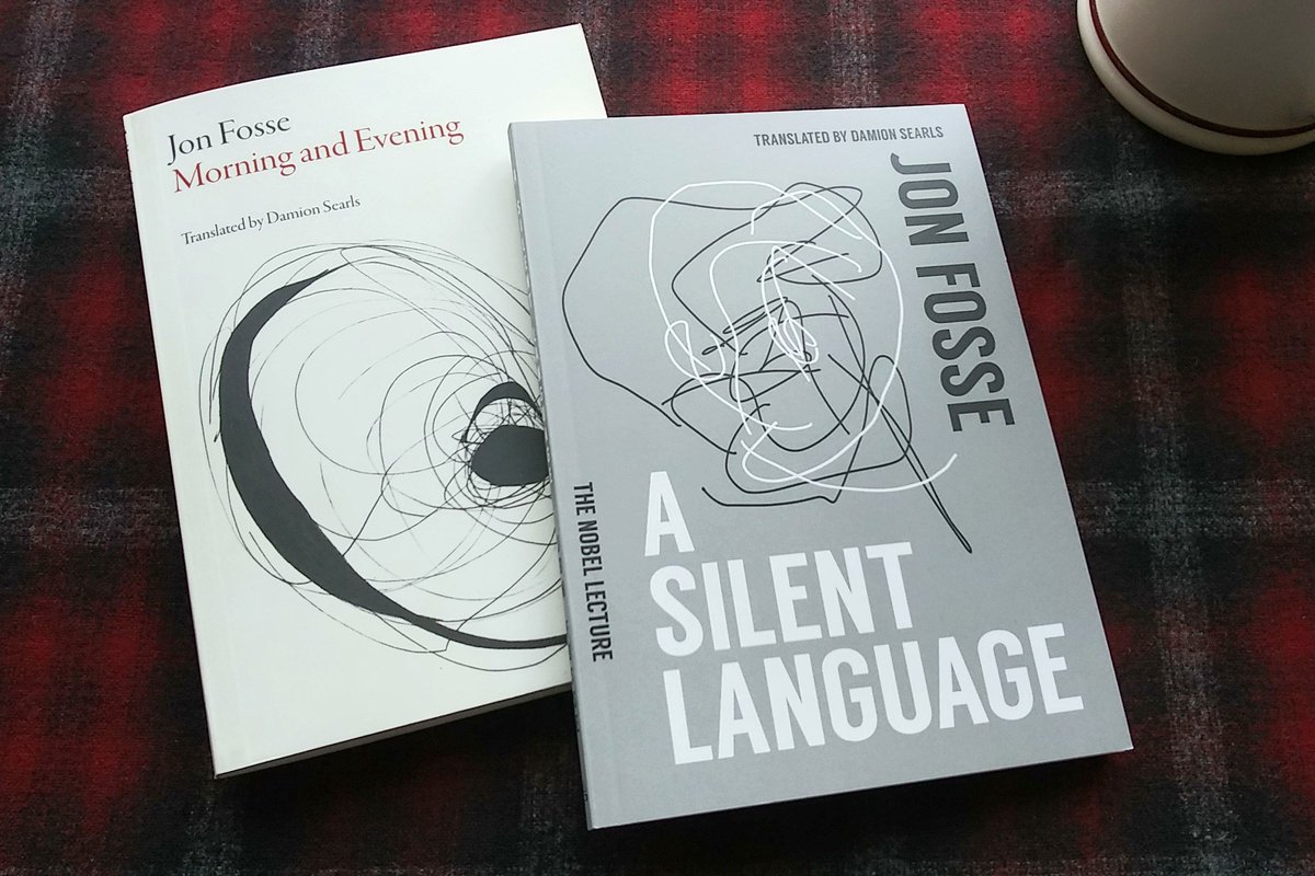 I read Morning and Evening, by Jon Fosse (2000; Dalkey Archive, 2015), and A Silent Language, his 2023 Nobel Prize lecture (Transit Books, 2024), both translated by Damion Searls. I confess, Morning and Evening triggered my lacrimal apparatus. @transitbooks @Dalkey_Archive