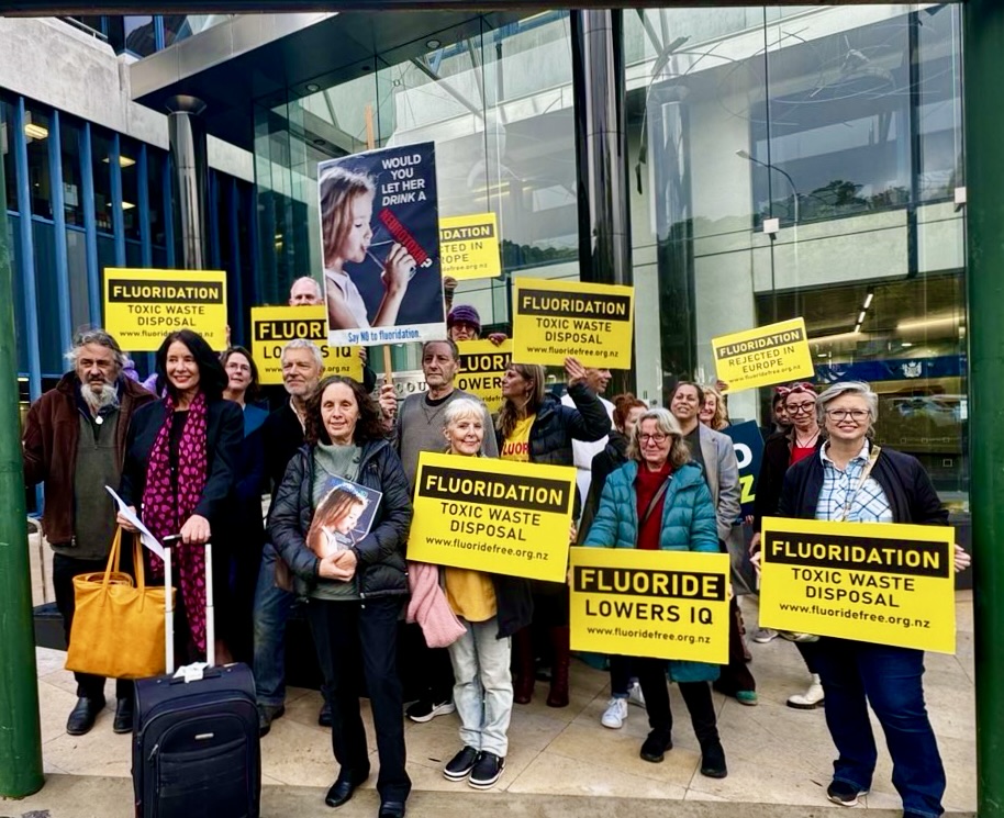 High Court Hearing: Fluoride Free NZ along with NZDSOS vs Hastings District Council.

Fluoridation of water, in an at best ill-advised attempt to improve dental health, not only condemns the population to significant health risks, but also represents yet another example of forced