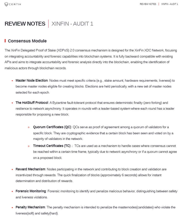 XDC 2.0 audit completed by @CertiK! Read the full report here ⬇️ skynet.certik.com/projects/xdc-n… #XDCNetwork #HotStuff #Forensics